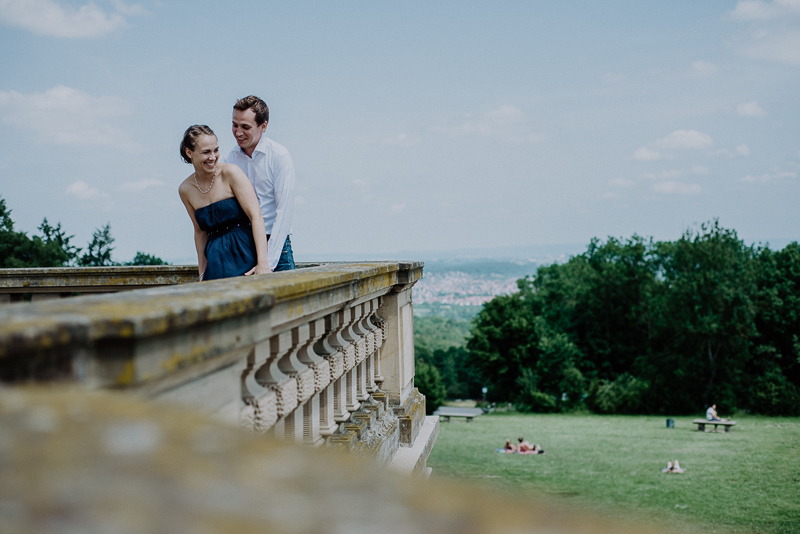 Verlobungsshooting am Schloss Solitude in Stuttgart